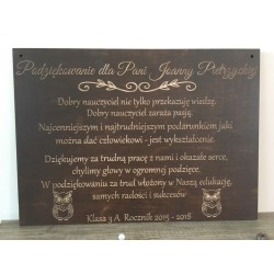 Podziękowanie - tablica