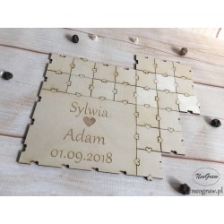 Puzzle do księgi gości